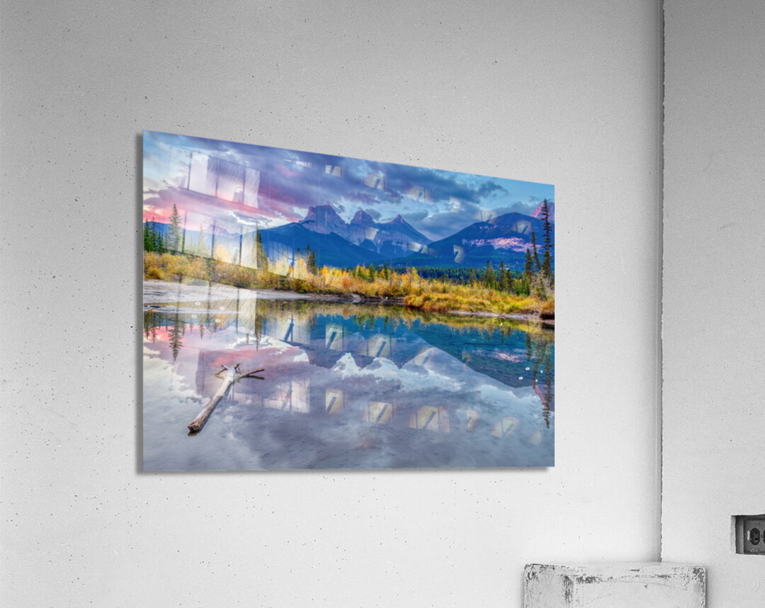 Autumn at Three Sisters Acrylic Print