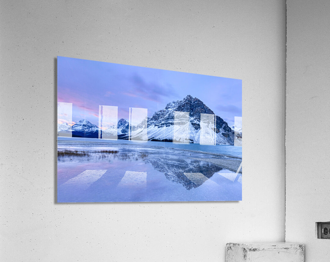 Blue Morning at Bow Lake Acrylic Print