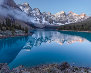 Sunrise at Moraine Lake