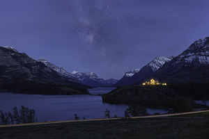 Starry Night at Waterton Lakes