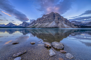 Cotton Candy Clouds at Bow Lake