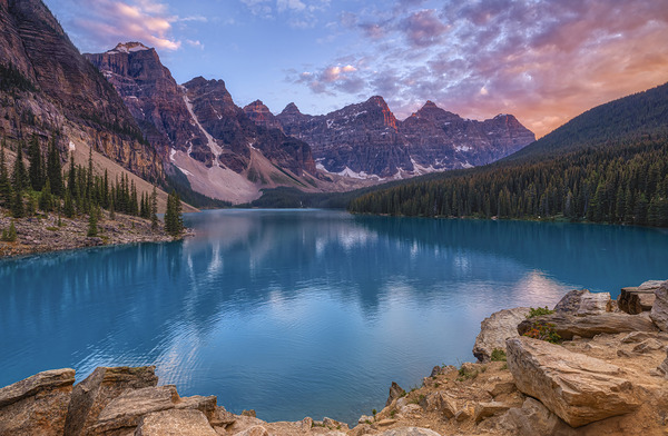 Pink Sky at Night Print