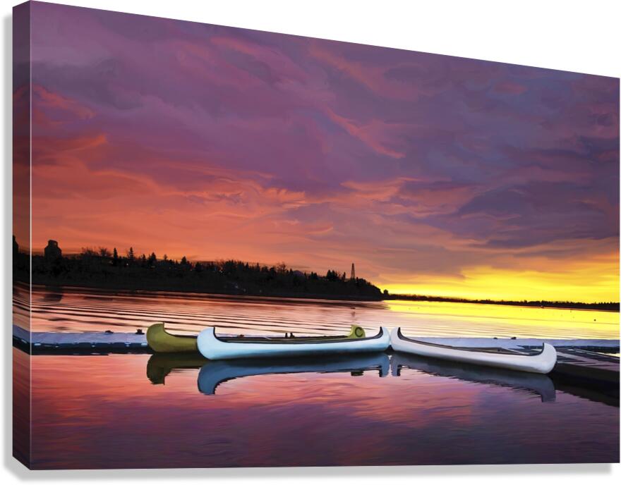 Pink Sky in the Morn Canvas Print