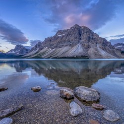 Cotton Candy Clouds at Bow Lake