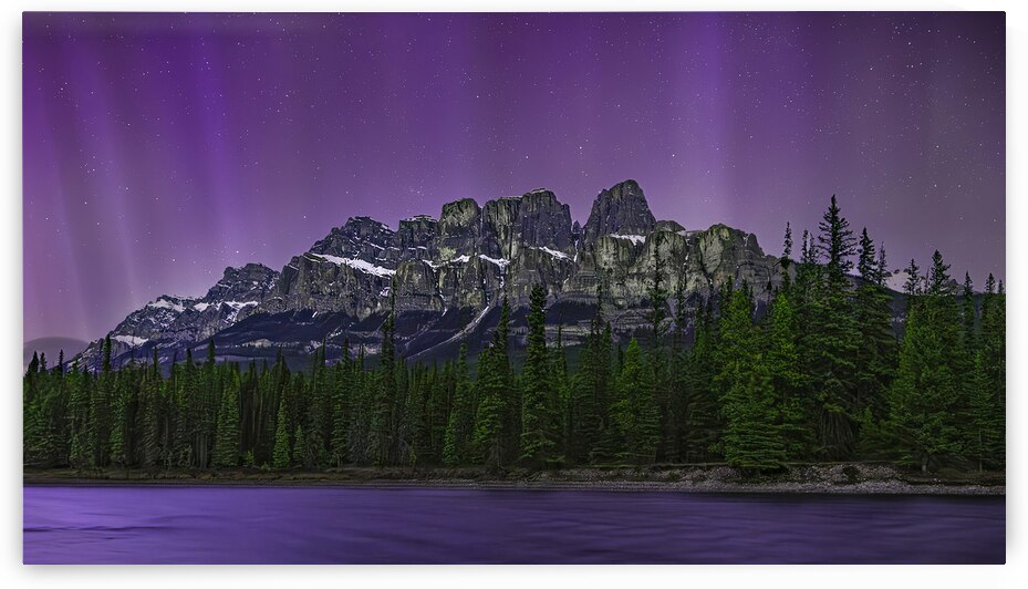 Castle Mountain in the Spotlight by Andrea Belcher