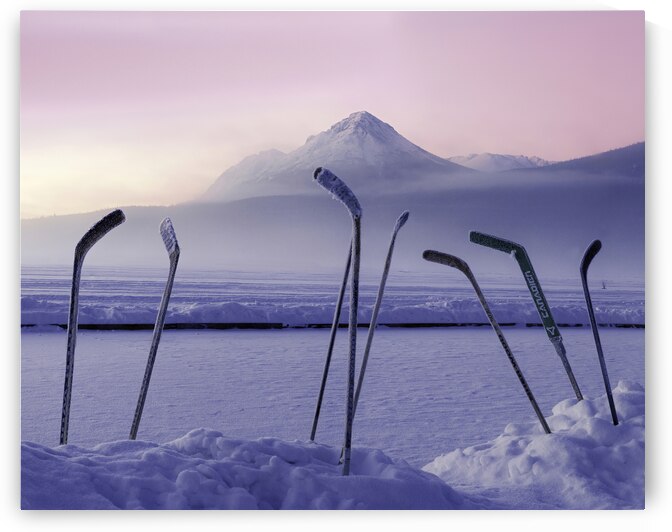  Hockey Morning In Canada by Andrea Belcher