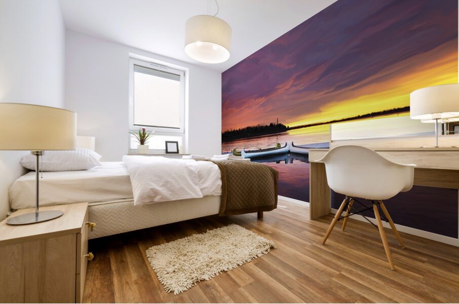 Pink Sky in the Morn Mural print