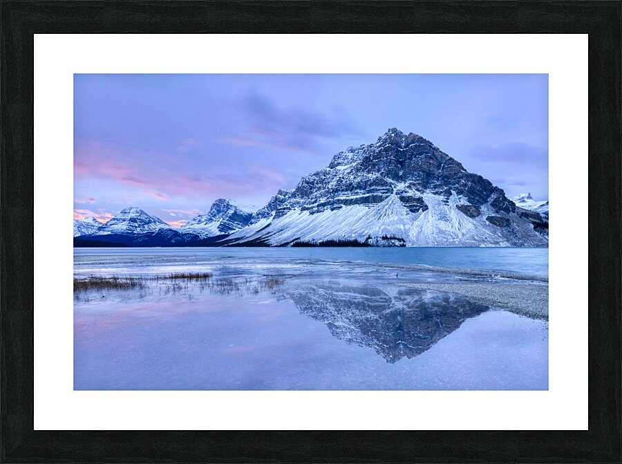 Blue Morning at Bow Lake Picture Frame print