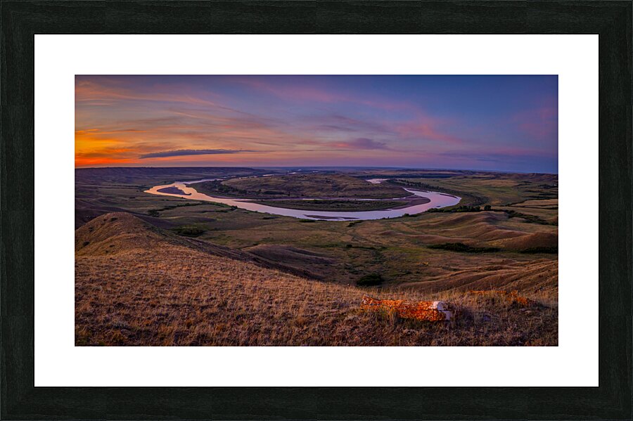 Red Deer River Picture Frame print