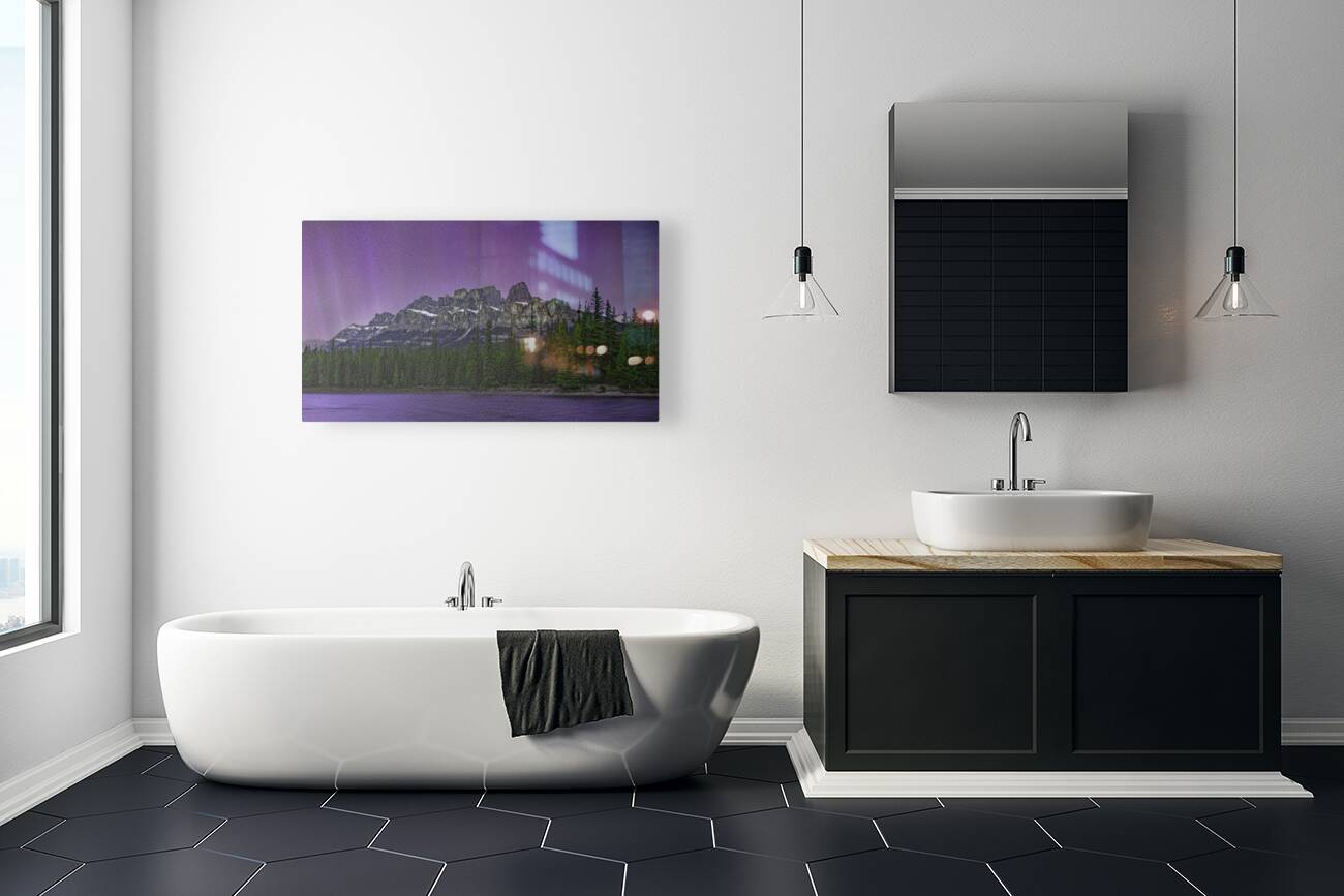 Castle Mountain in the Spotlight Reproduction