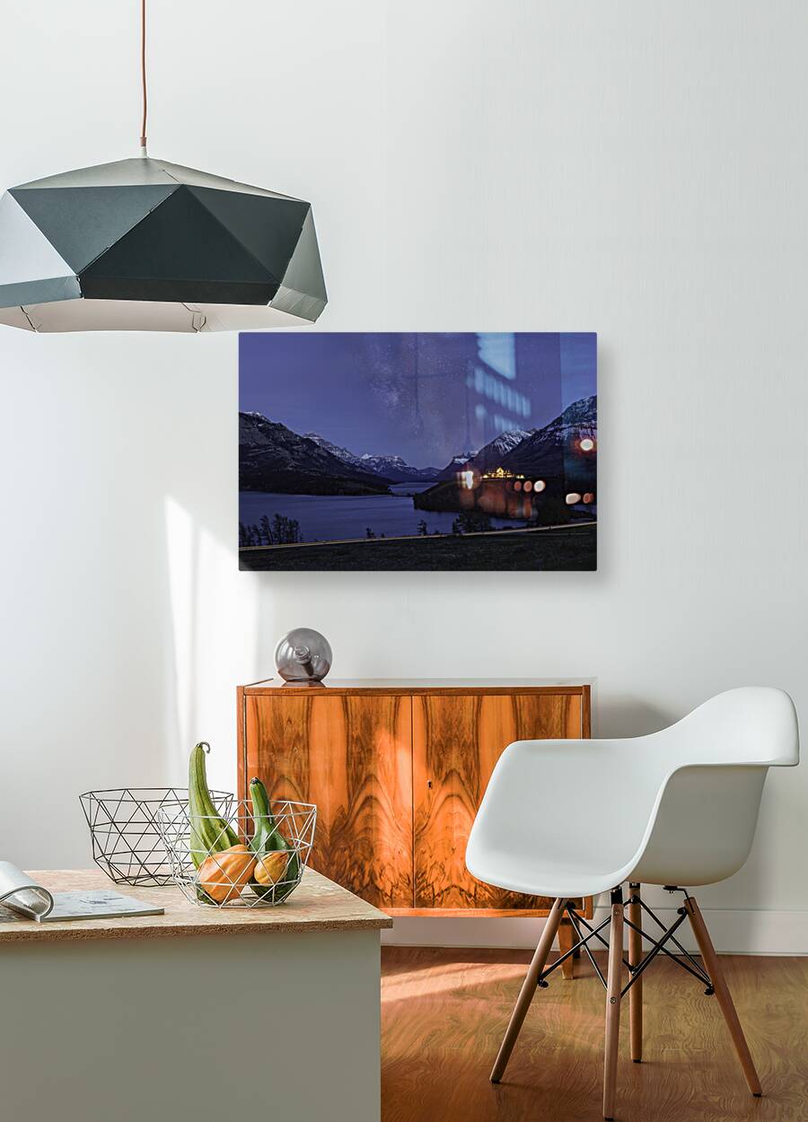 Starry Night at Waterton Lakes Reproduction