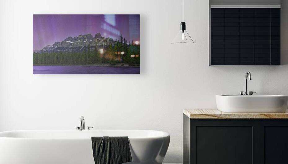 Castle Mountain in the Spotlight by Andrea Belcher