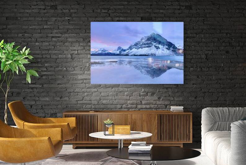 Blue Morning at Bow Lake by Andrea Belcher