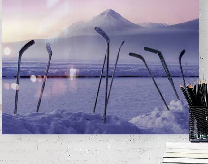  Hockey Morning In Canada by Andrea Belcher